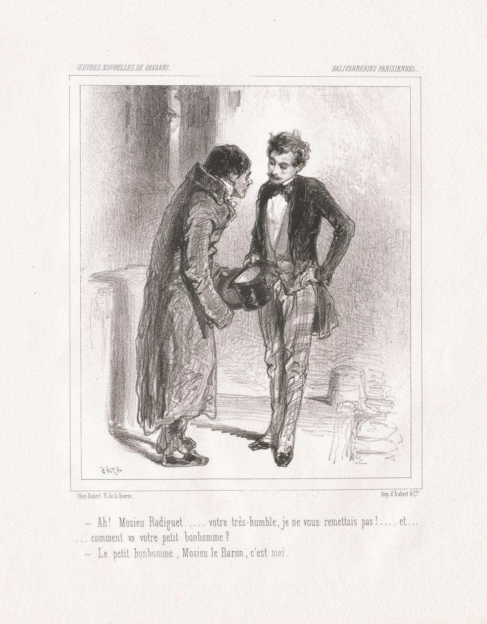 Baliverneries Parigine: Ah! Monsieur Radiguet da Paul Gavarni
