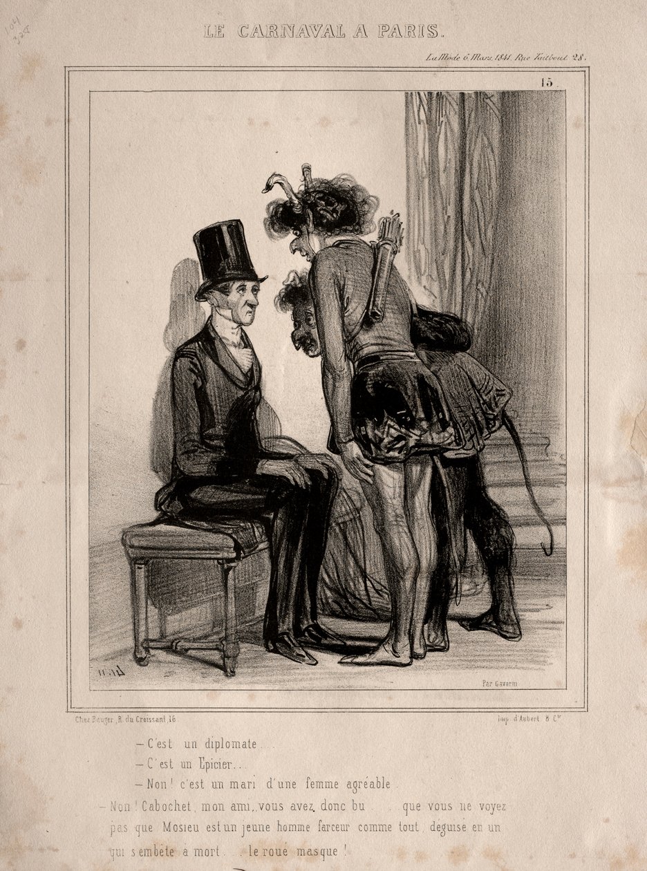 Carnevale, 1841 da Paul Gavarni