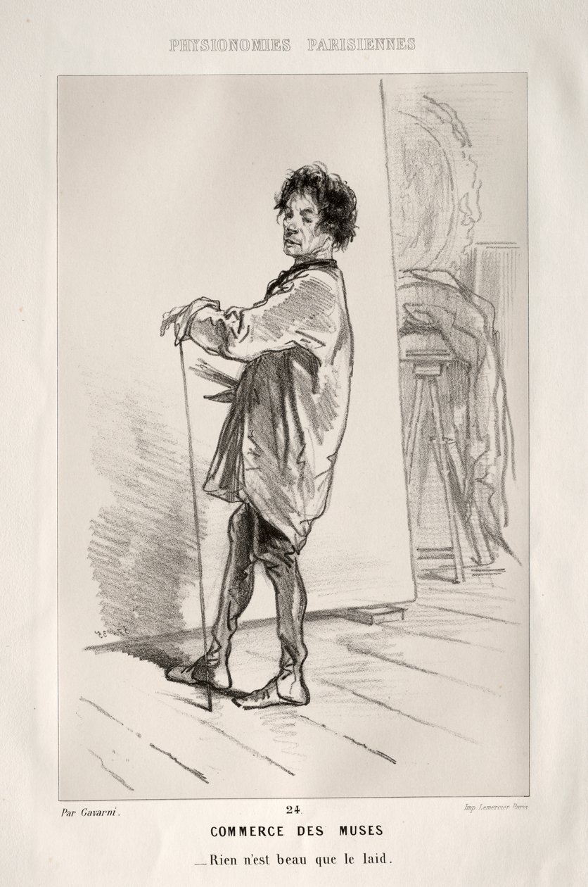 Commercio delle Muse da Paul Gavarni