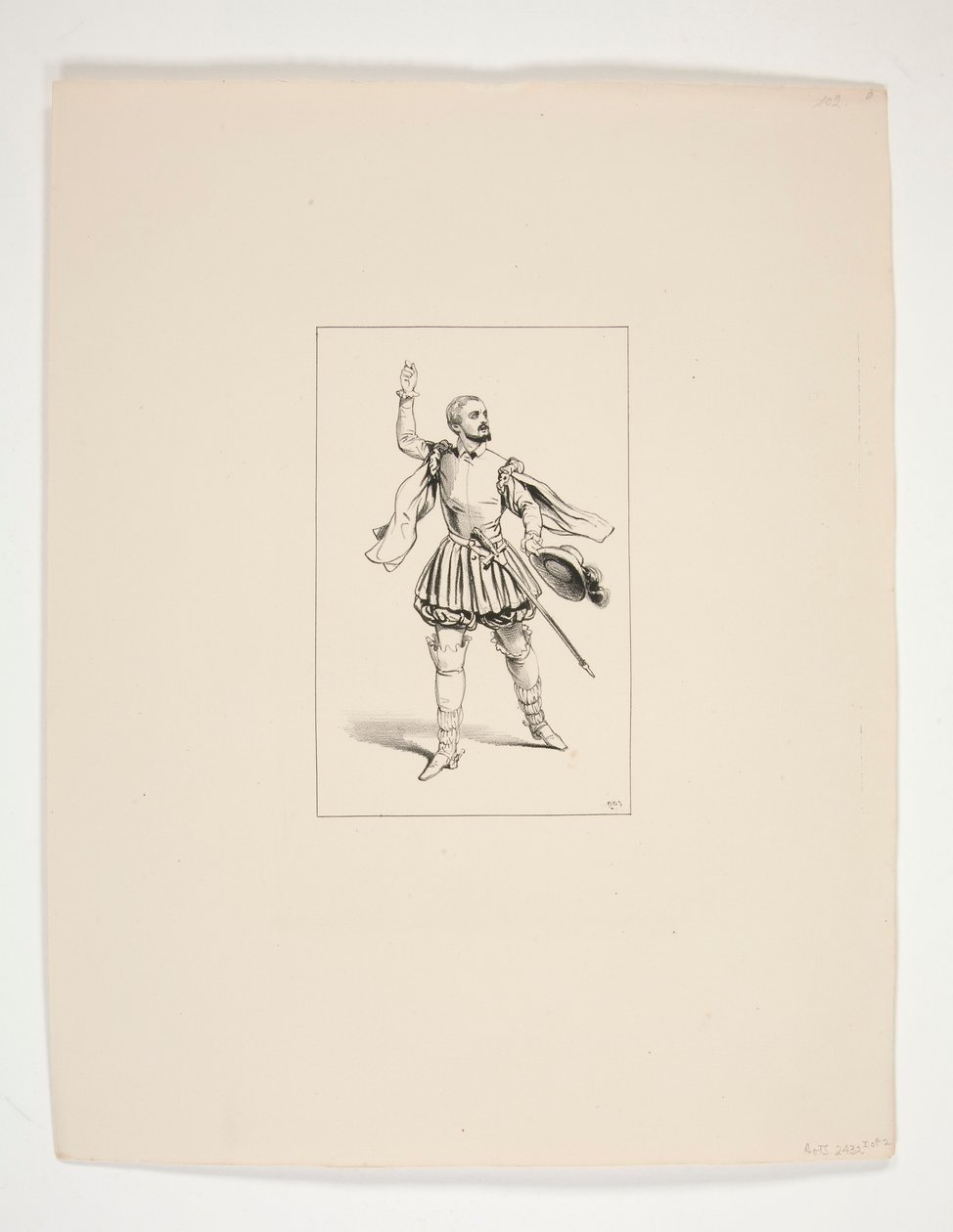Costume di Marcel, interpretato da Levasseur da Paul Gavarni