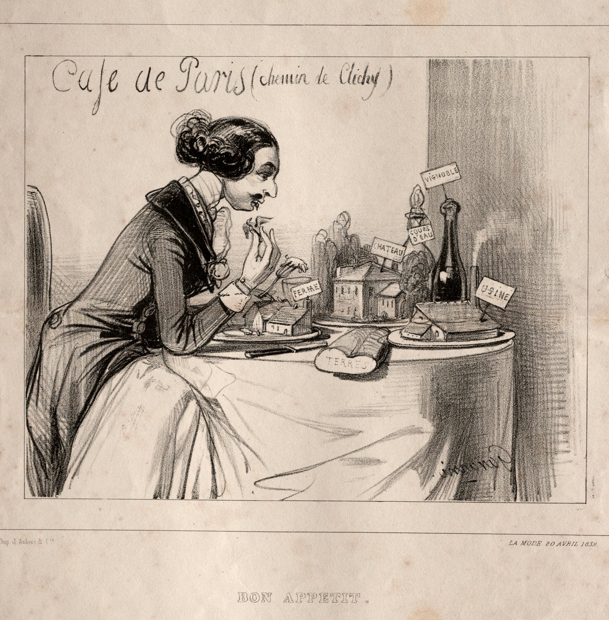 Croquis Fantastique: Buon Appetito da Paul Gavarni