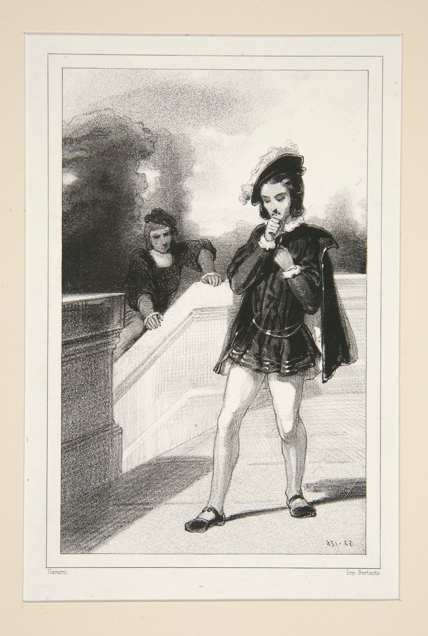 HENRI DE FRANCE ET CASTELNAU. 1532. da Paul Gavarni