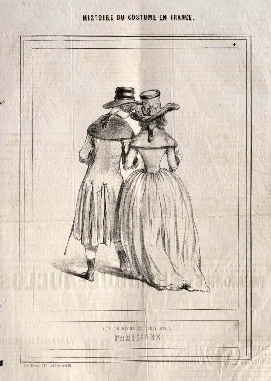 Storia del costume in Francia: Parigini da Paul Gavarni