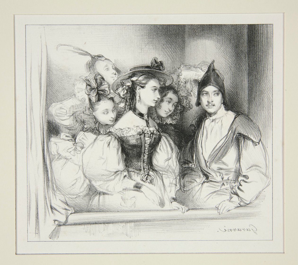 La Loge Du Bal da Paul Gavarni