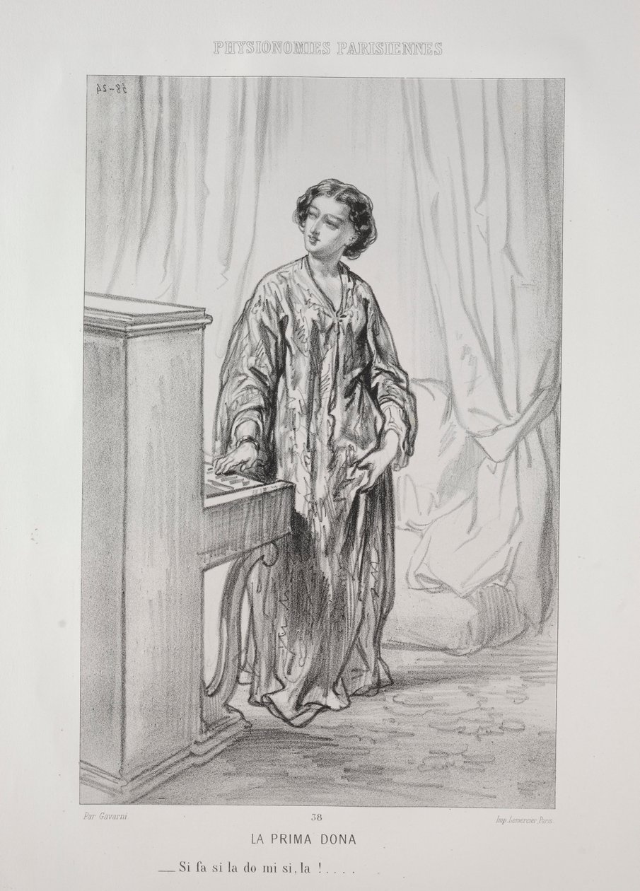 La Prima Donna da Paul Gavarni