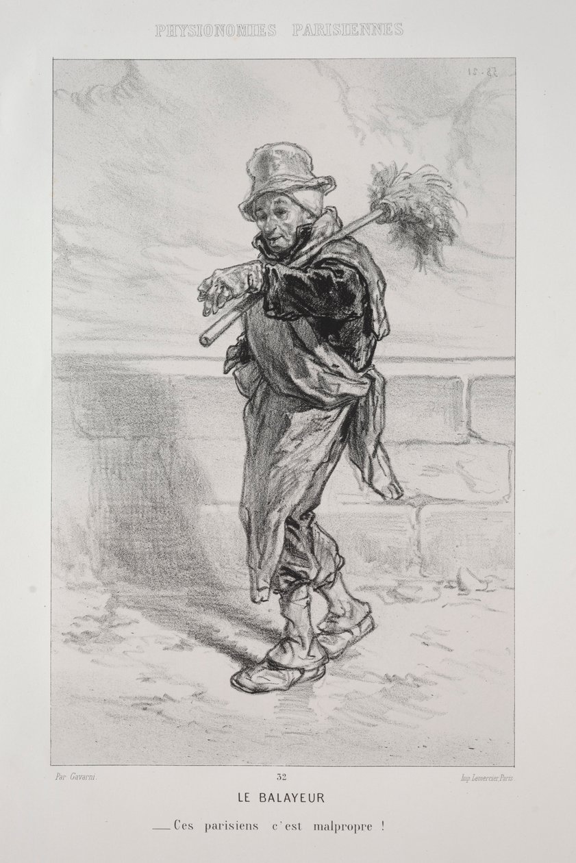 Il Netturbino da Paul Gavarni