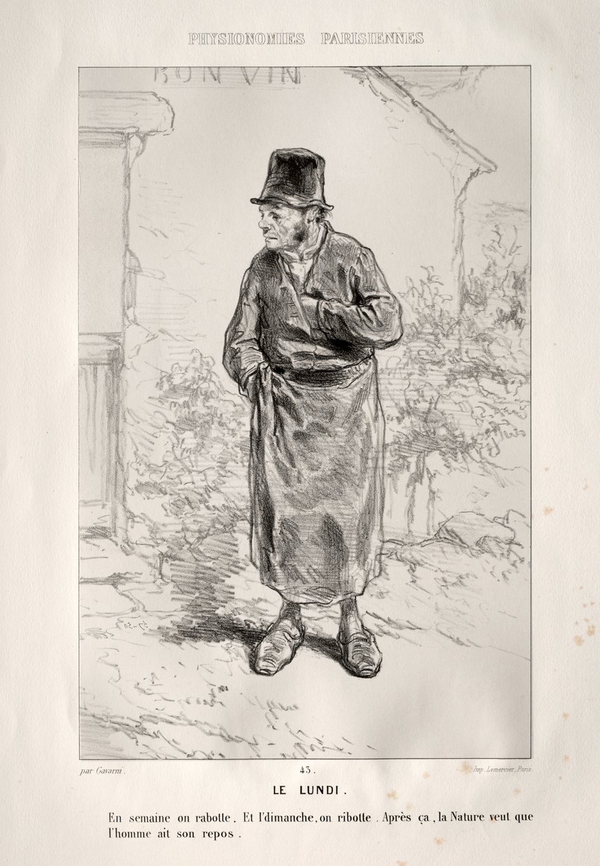 Il lunedì da Paul Gavarni
