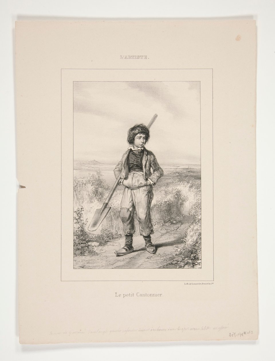 Il piccolo cantoniere da Paul Gavarni