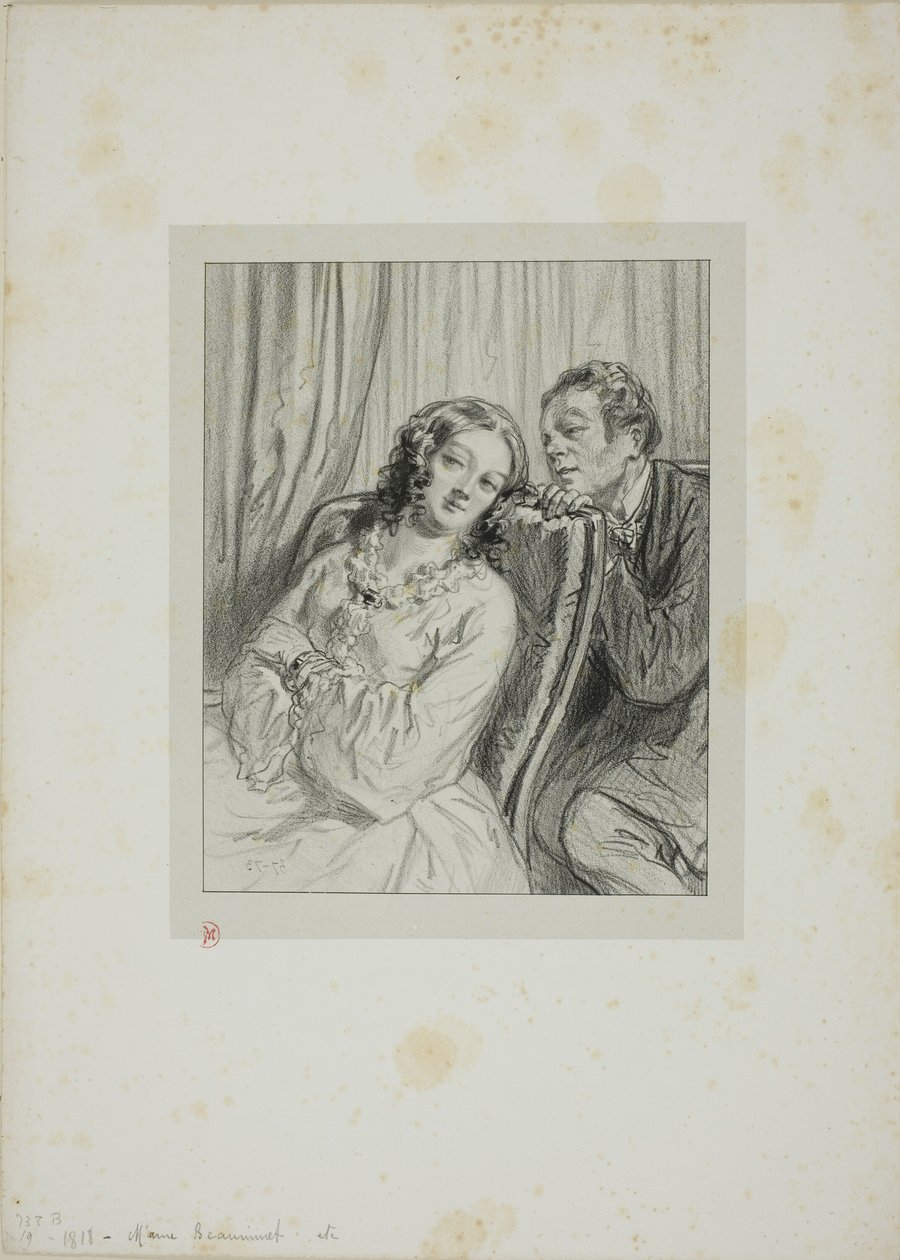 Maschere e volti: Mme. Beauminet da Paul Gavarni