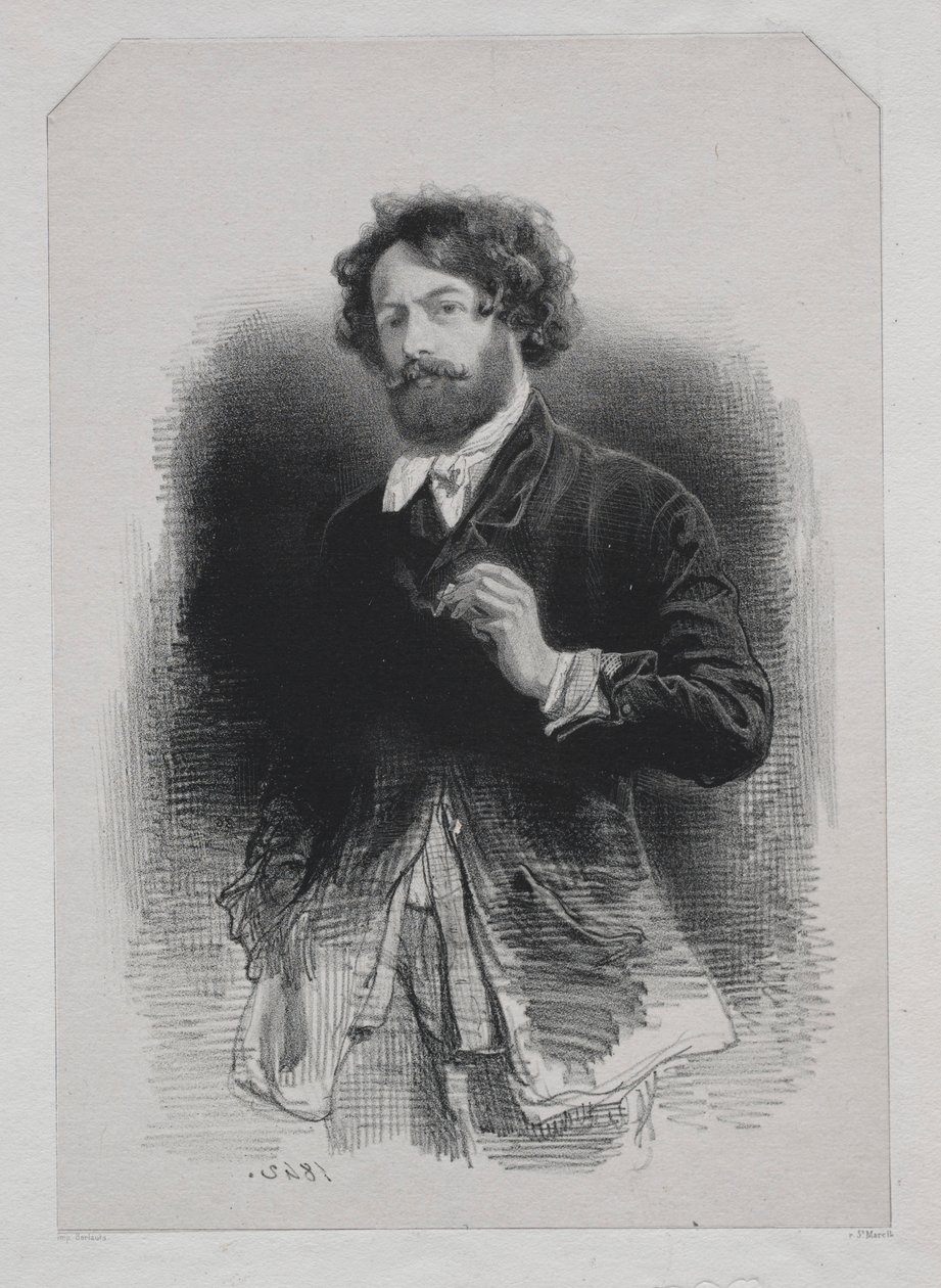 Autoritratto, 1842 da Paul Gavarni