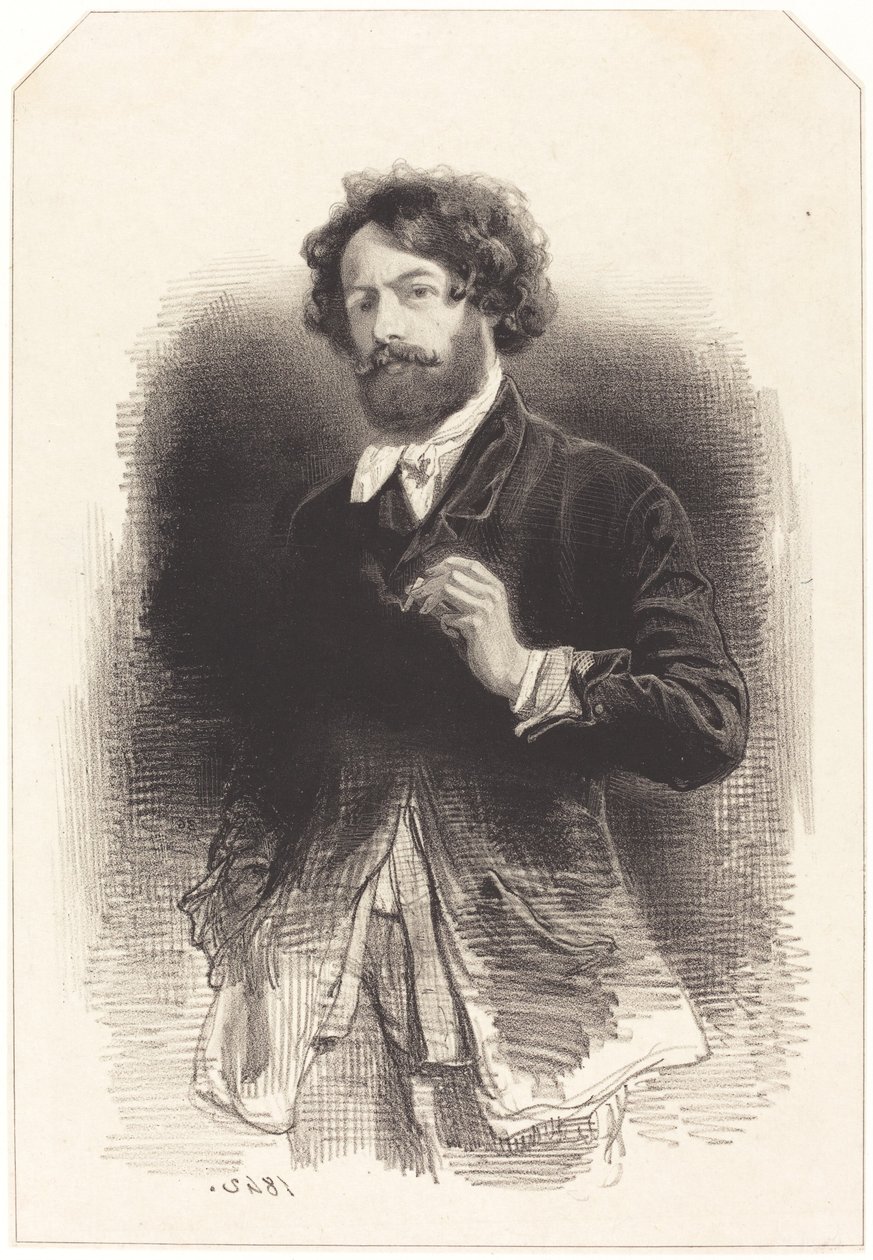 Autoritratto con sigaretta da Paul Gavarni