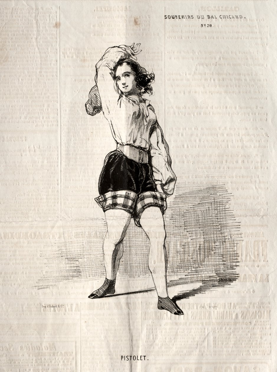 Souvenirs du Bal Chicard: Pistolet da Paul Gavarni
