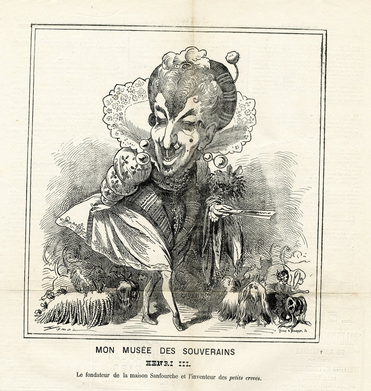Illustrazione di Hadol (1835-1875) in Le Charivari da Paul Hadol