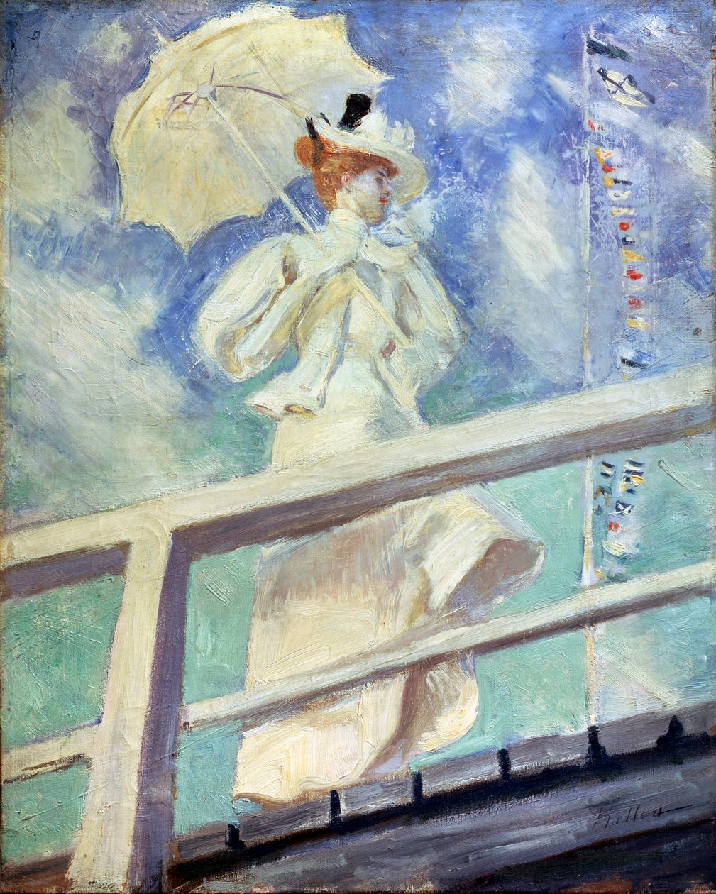 Signora in bianco da Paul Helleu