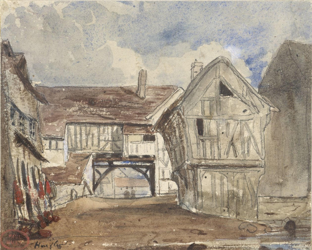 Vista di Honfleur da Paul Huet