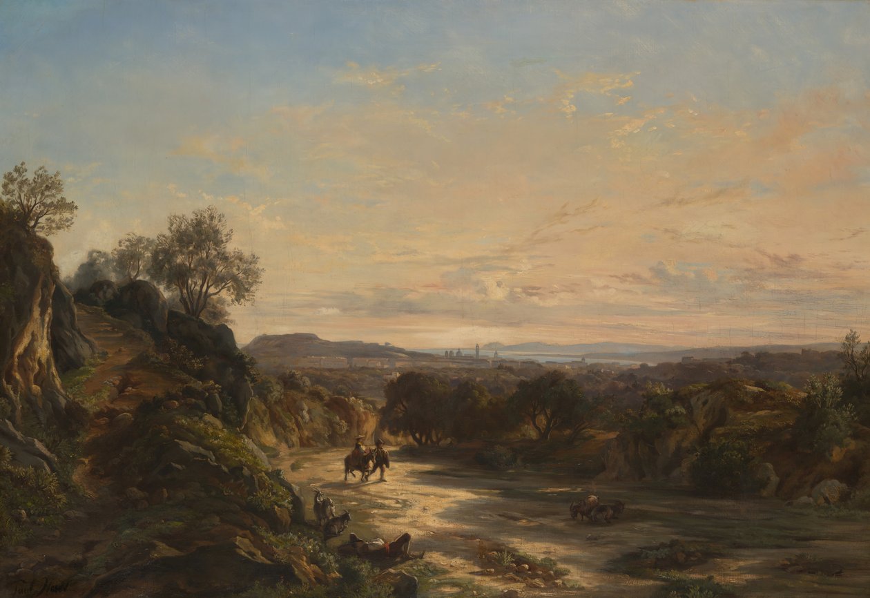 Sulla Strada per Nizza da Paul Huet