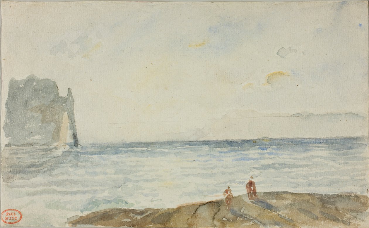 Veduta di Étretat da Paul Huet