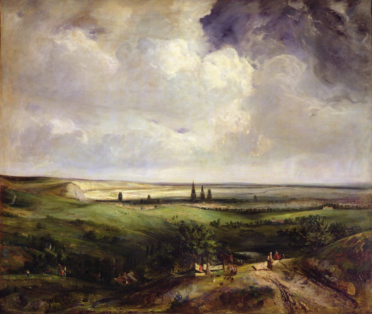 Veduta di Rouen, 1831 da Paul Huet