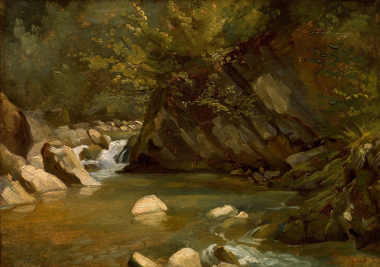 Ruscello nel bosco, ca. 1840 da Paul Huet