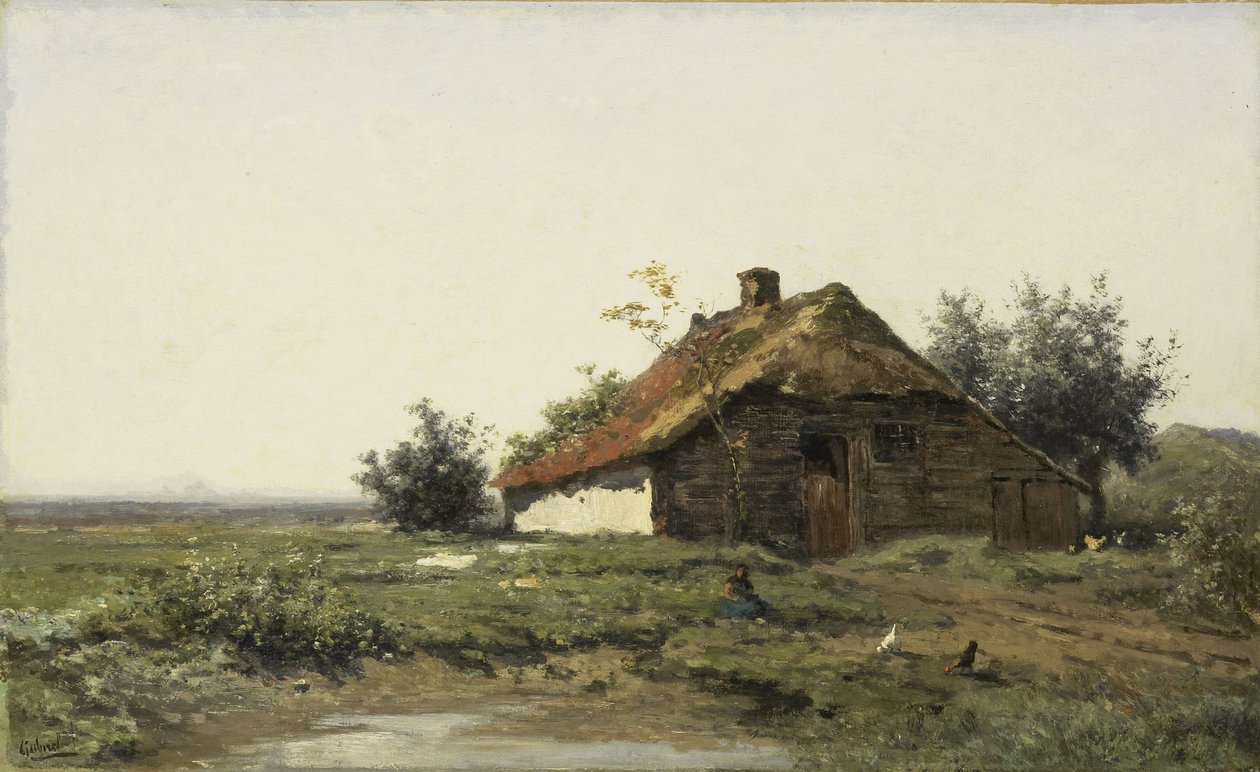 Fattoria nei campi aperti da Paul Joseph Constantin Gabriel