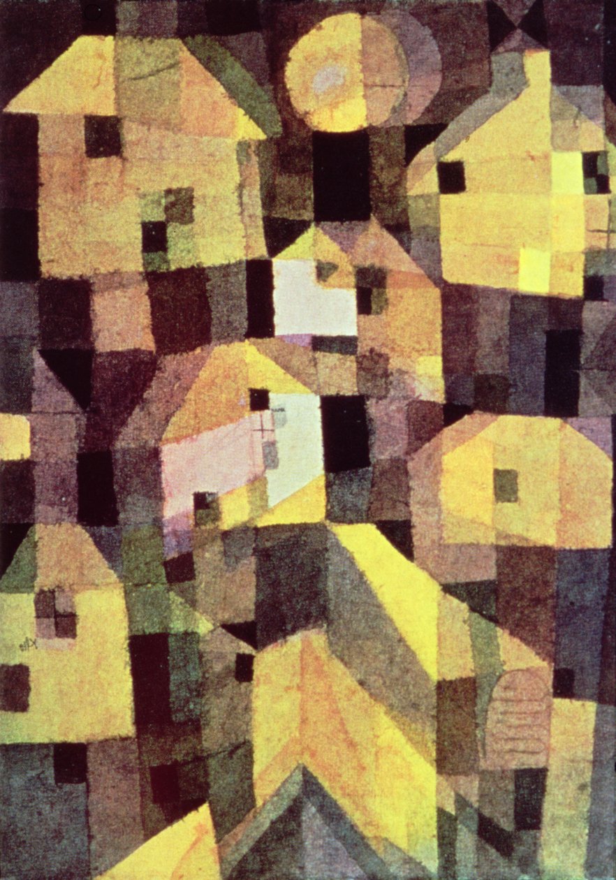 Composizione astratta di case da Paul Klee