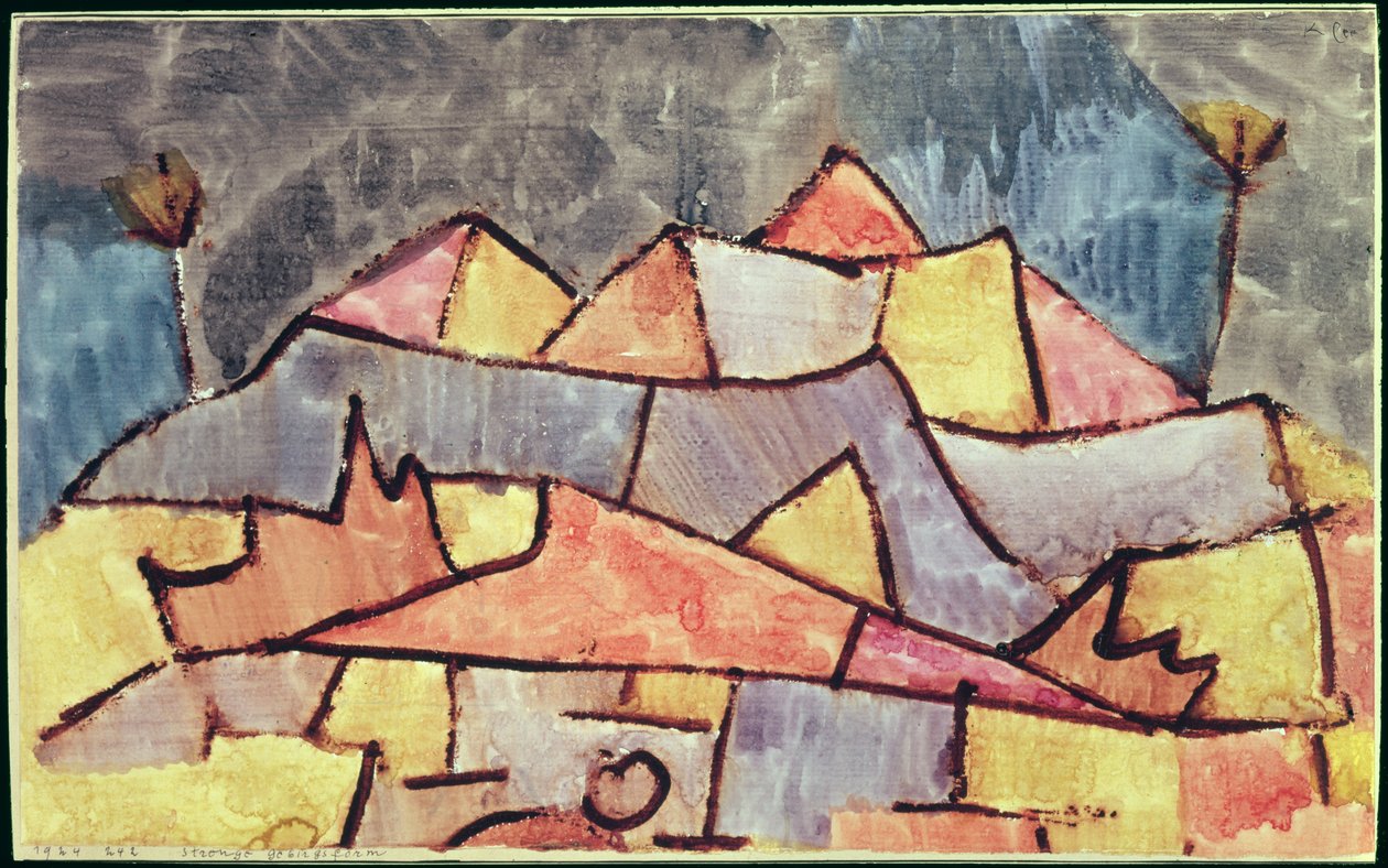 Forma austera della montagna da Paul Klee