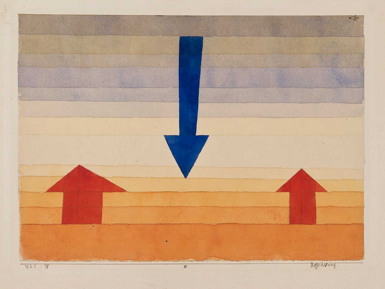 Begrüssung, 1922 da Paul Klee