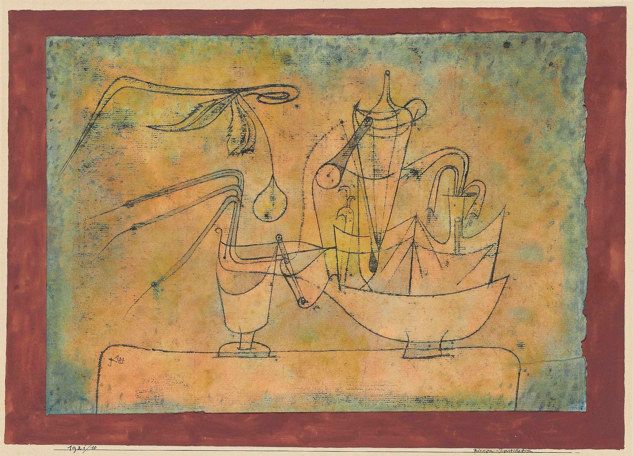 Distillazione di pere, 1921 da Paul Klee
