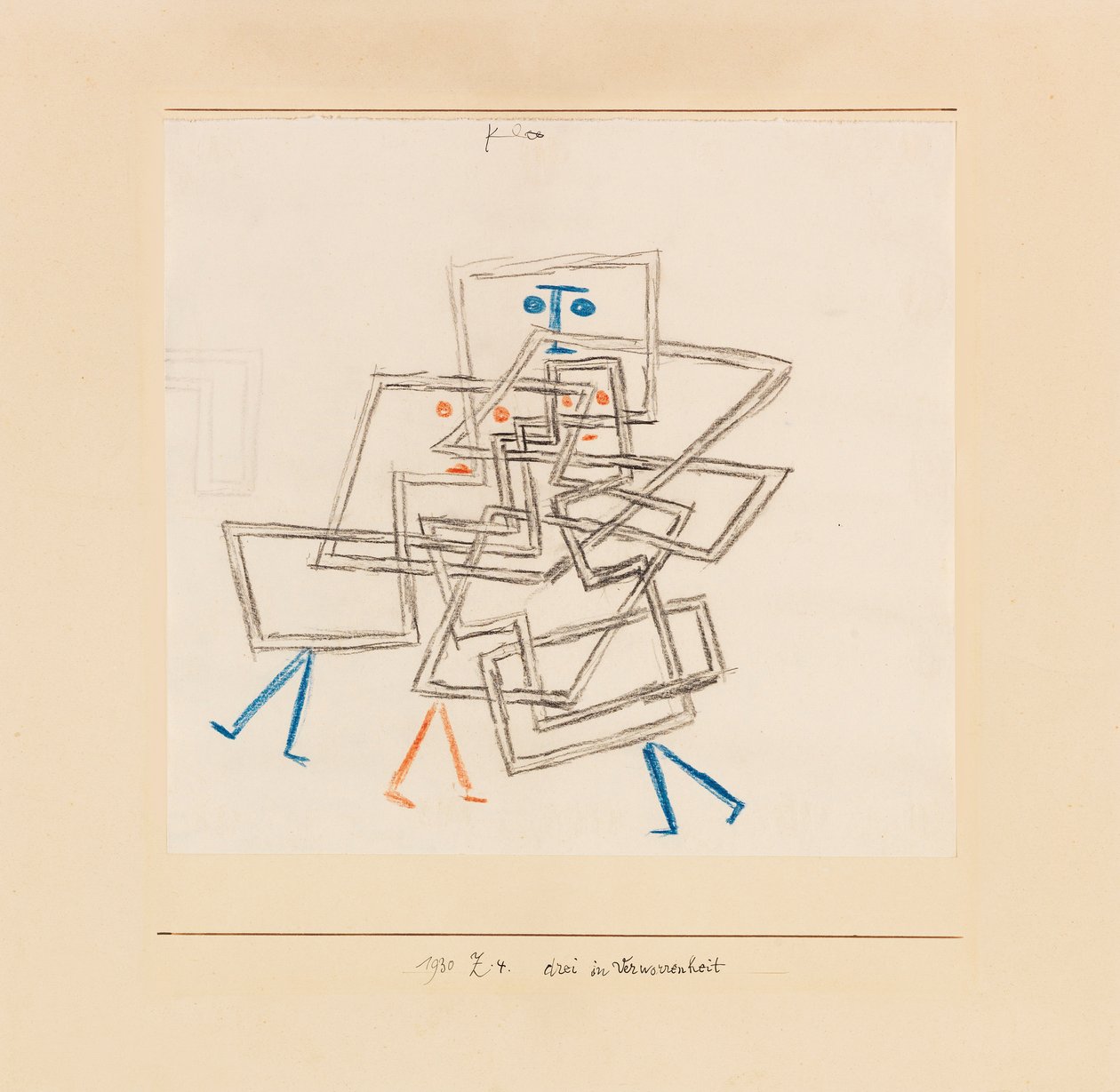 Tre in confusione, 1930 da Paul Klee