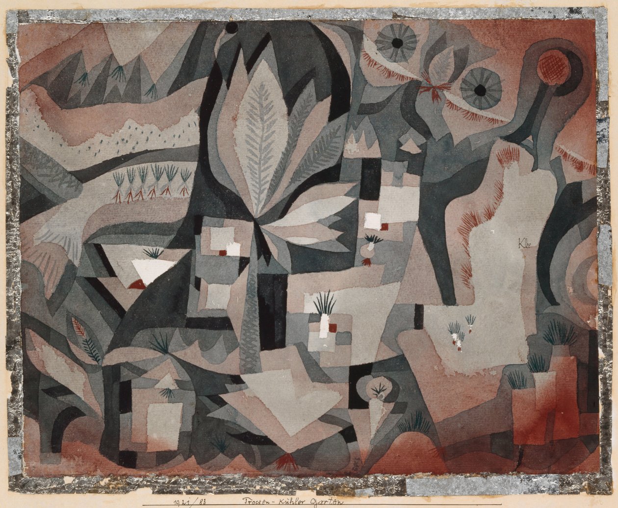 Giardino secco-fresco, 1921 da Paul Klee