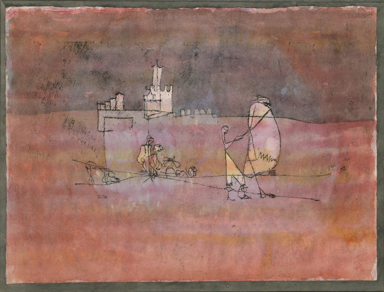 Episodio davanti a una città araba, 1923 da Paul Klee