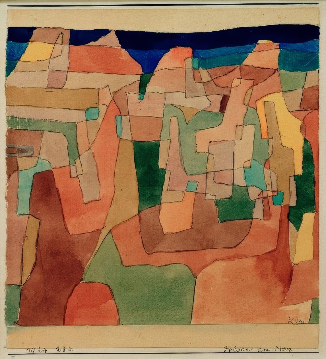 Scogli sul mare da Paul Klee