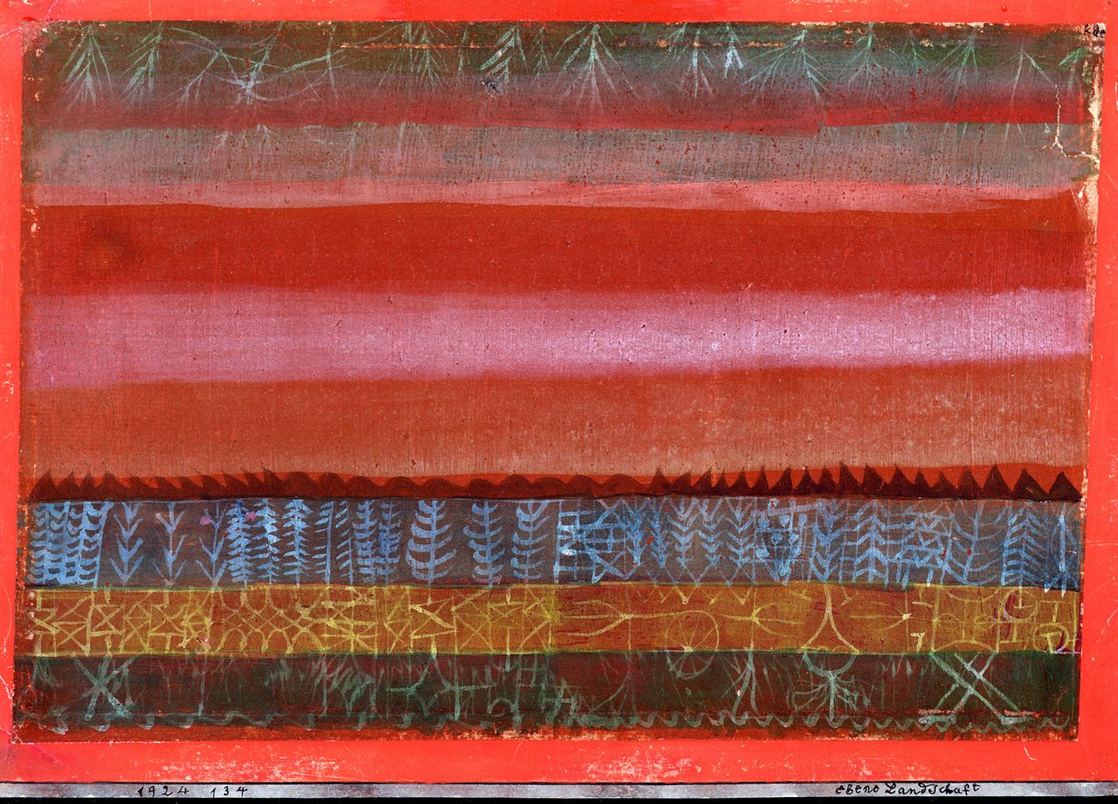 Paesaggio piatto da Paul Klee