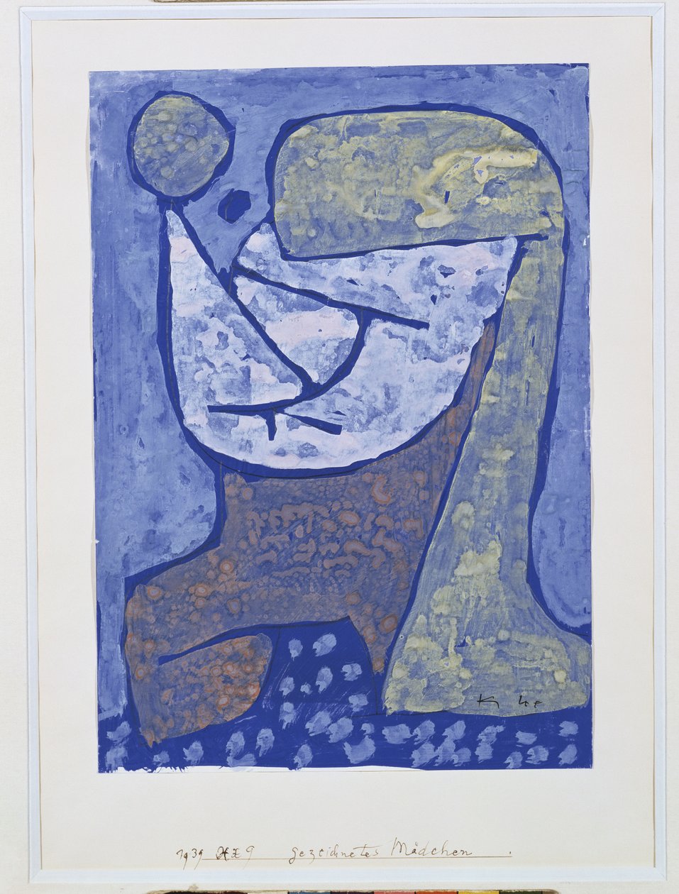 Gezcidinetes Madchen da Paul Klee