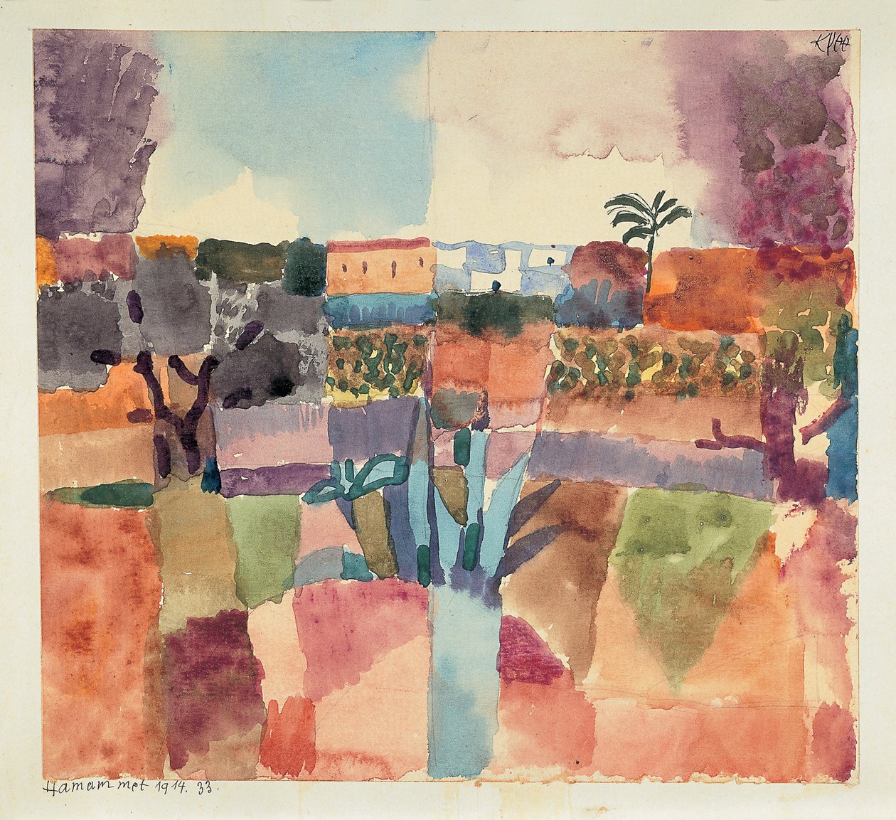 Hammamet, 1914 da Paul Klee