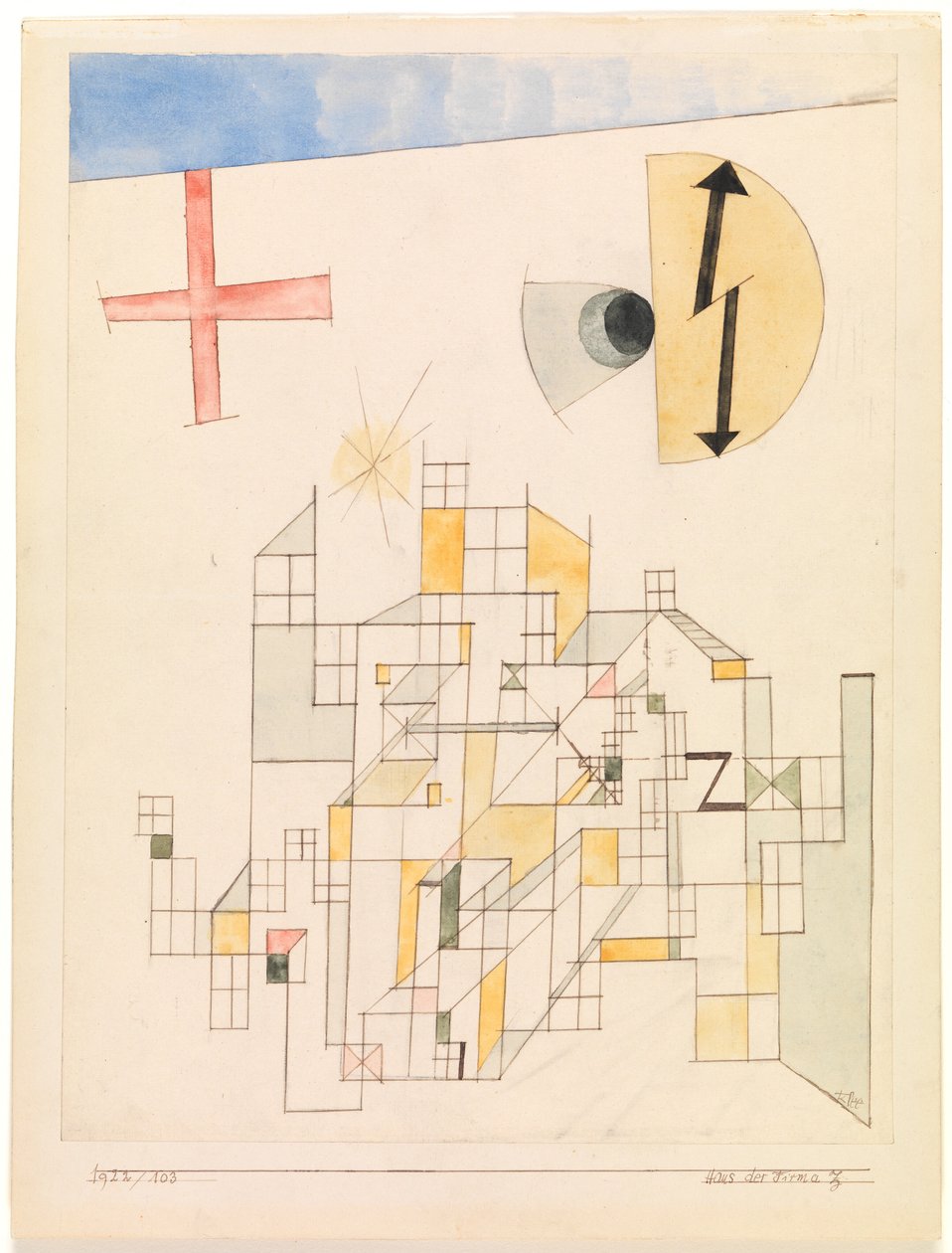 Casa della ditta Z (Casa della ditta Zs) da Paul Klee