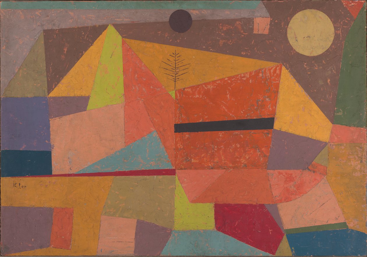 Paesaggio montano gioioso da Paul Klee