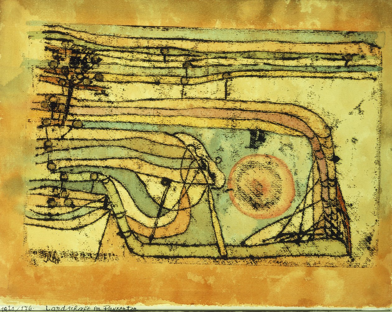 Paesaggio nel Pankenton da Paul Klee
