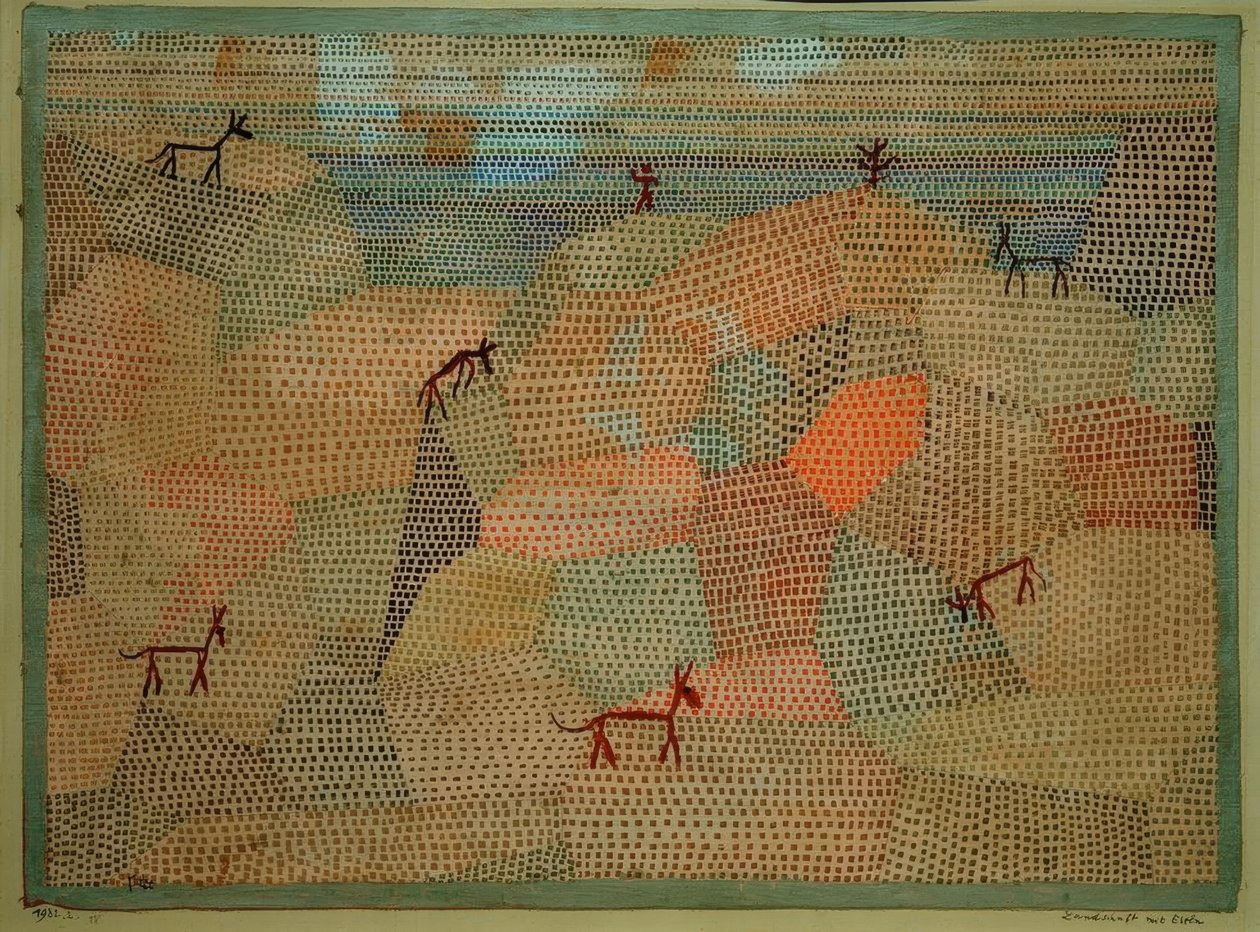 Paesaggio con asini da Paul Klee