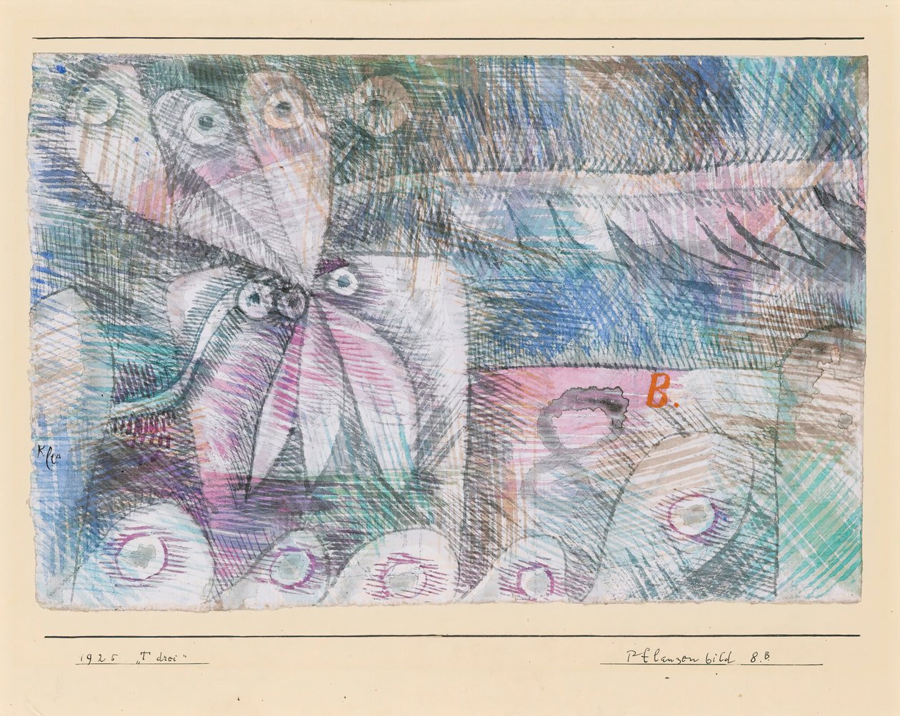 Pflanzen Bild 8.B. da Paul Klee