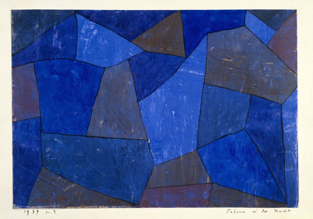 Rocce di notte, 1939 da Paul Klee