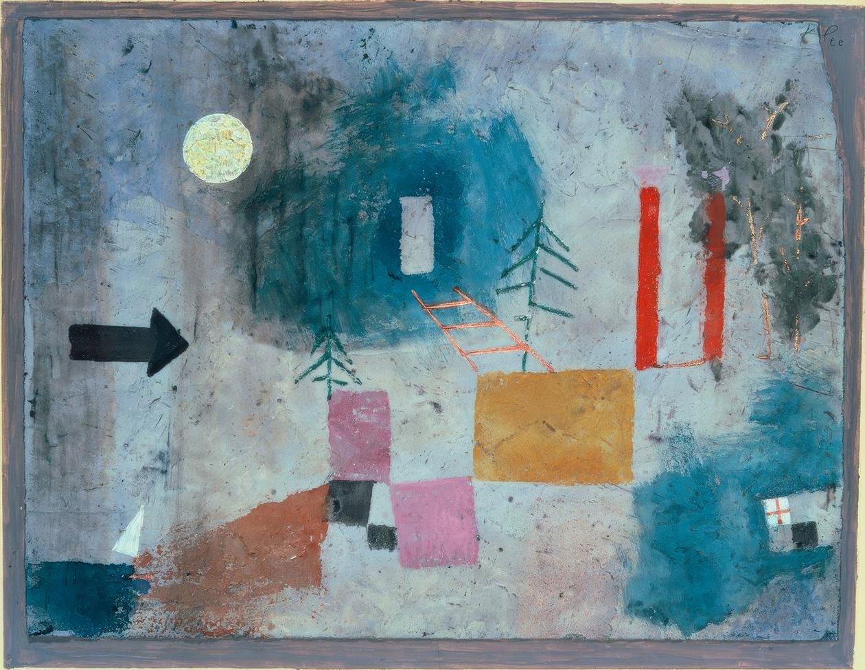 Colonne rosse che passano da Paul Klee