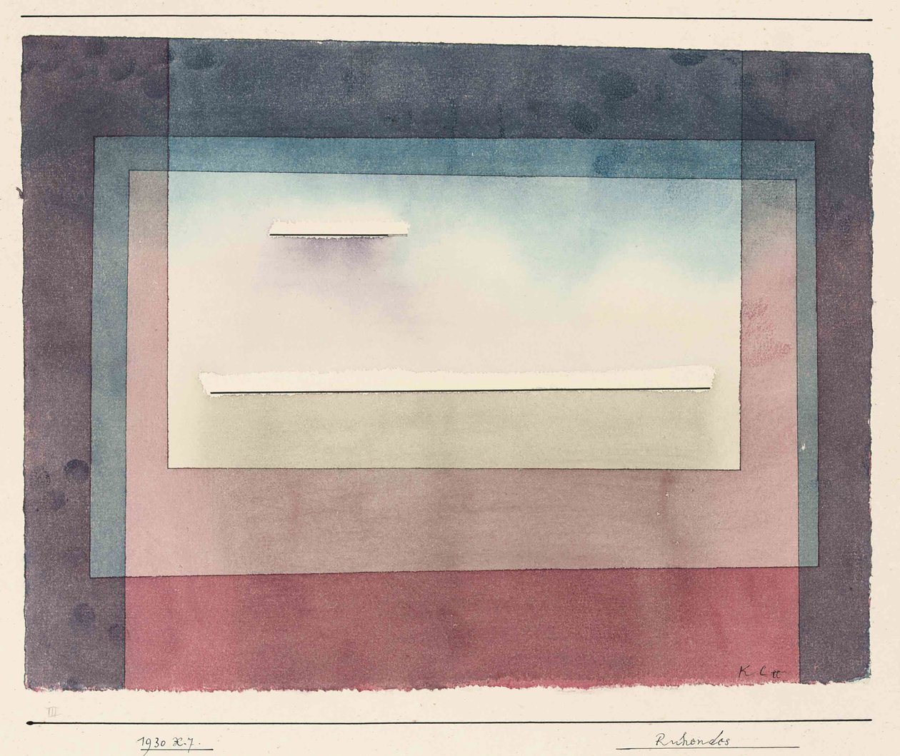 Ruhendes, 1930 da Paul Klee