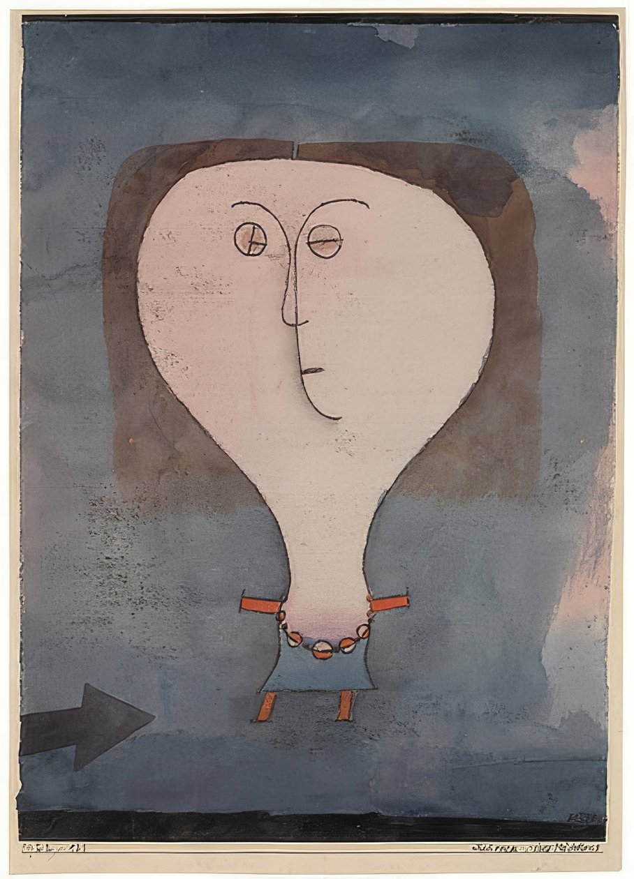 Spavento di una ragazza da Paul Klee