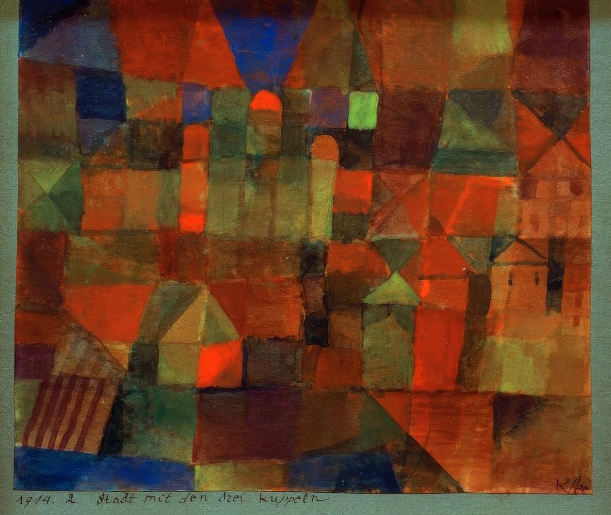 Città con le tre cupole da Paul Klee