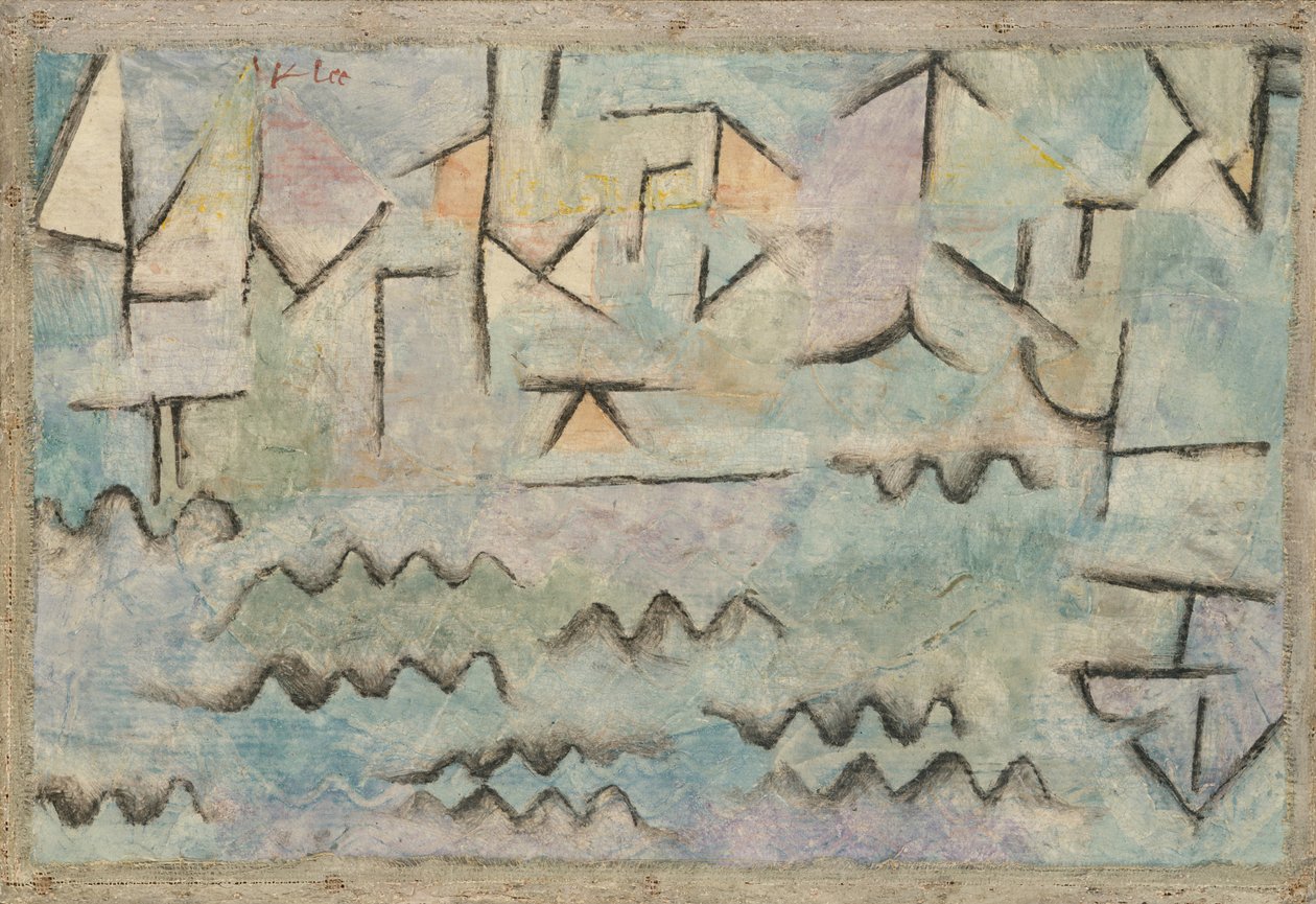 Il Reno a Duisburg da Paul Klee