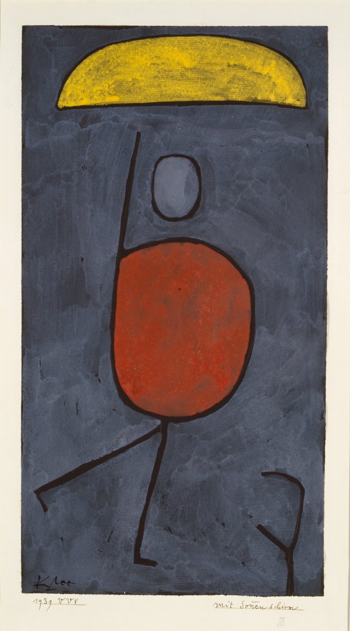Con un ombrello, 1939 da Paul Klee