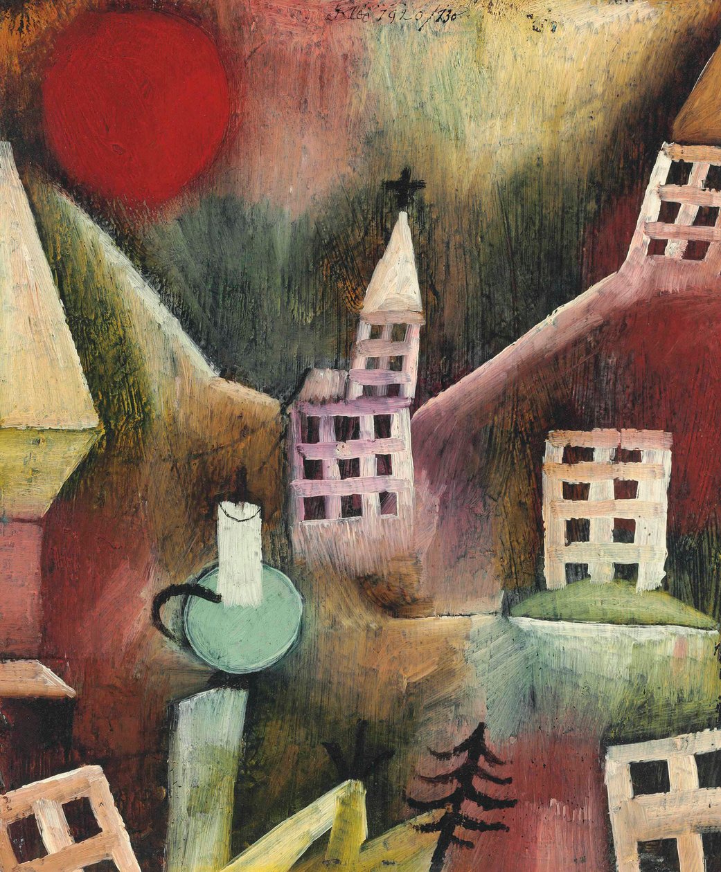 Villaggio distrutto, 1920 da Paul Klee