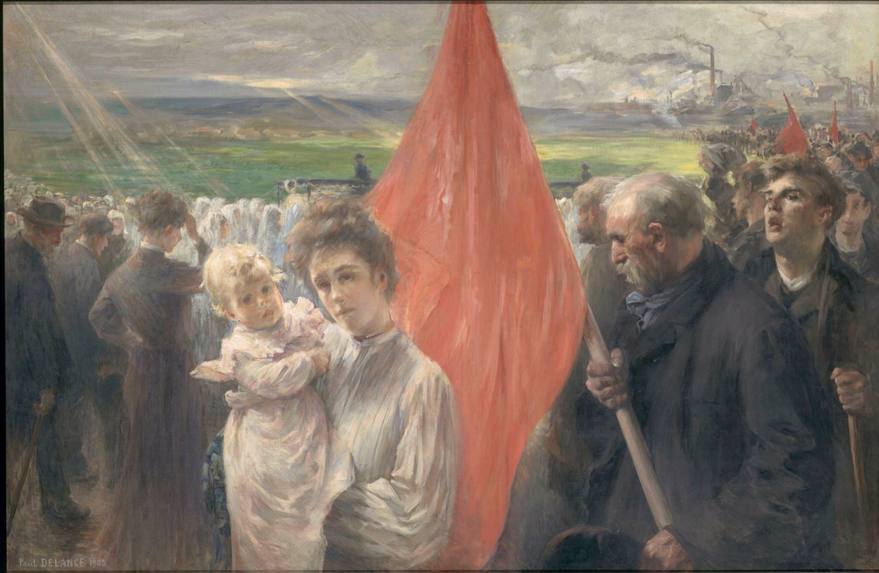 Uno sciopero a Saint-Ouen da Paul Louis Delance