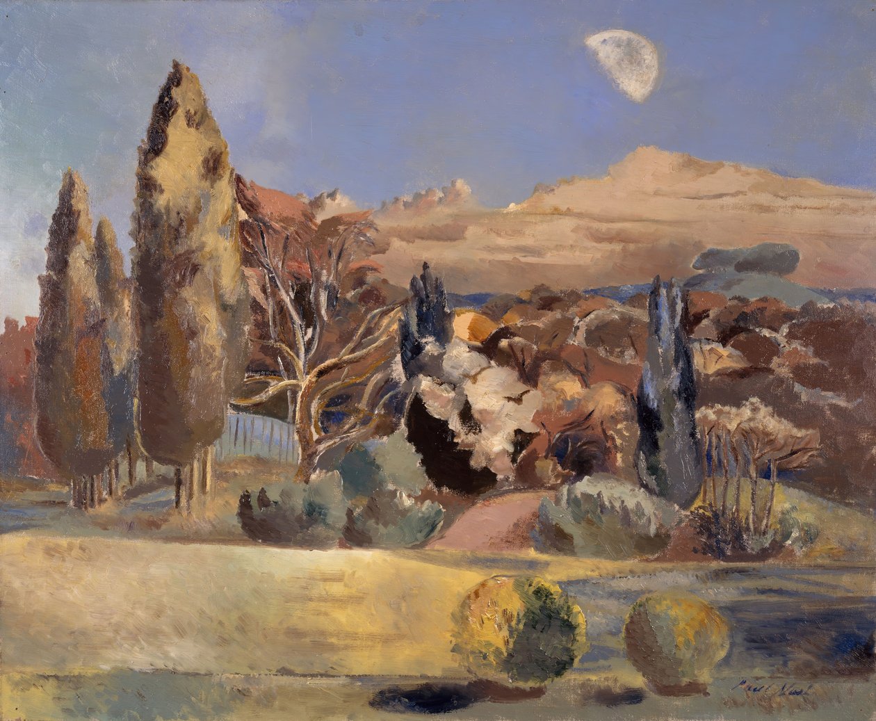 Paesaggio del primo quarto di luna, 1943 da Paul Nash